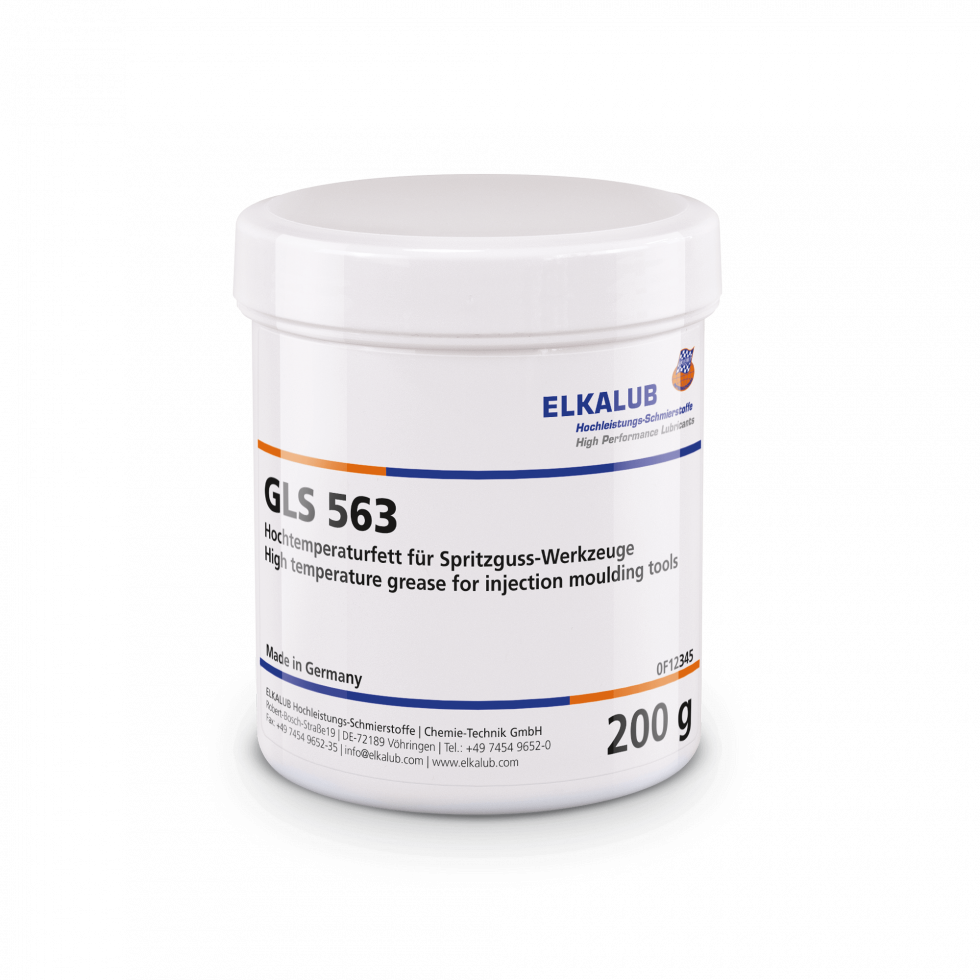 ELKALUB GLS 563 in a white 200 g plastic can