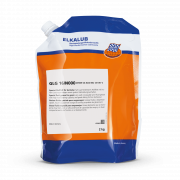 ELKALUB GLG 16/N000 Special fluid grease for gear in a 2 kg tube bag with orange-blue print.