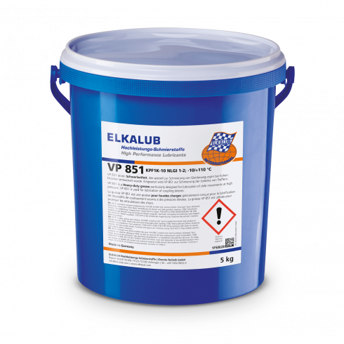 ELKALUB VP 851 Heavy-duty grease in a blue 5 kg bucket